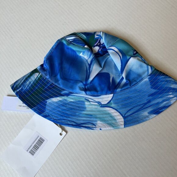Eugenia Kim OS Toby Bucket Hat Blue White Cotton Blend Packable NWT/ Great gift main image 5